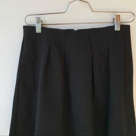 Madewell Bistro Pleated Black Mini Skirt B5459 - Picture 7 of 15